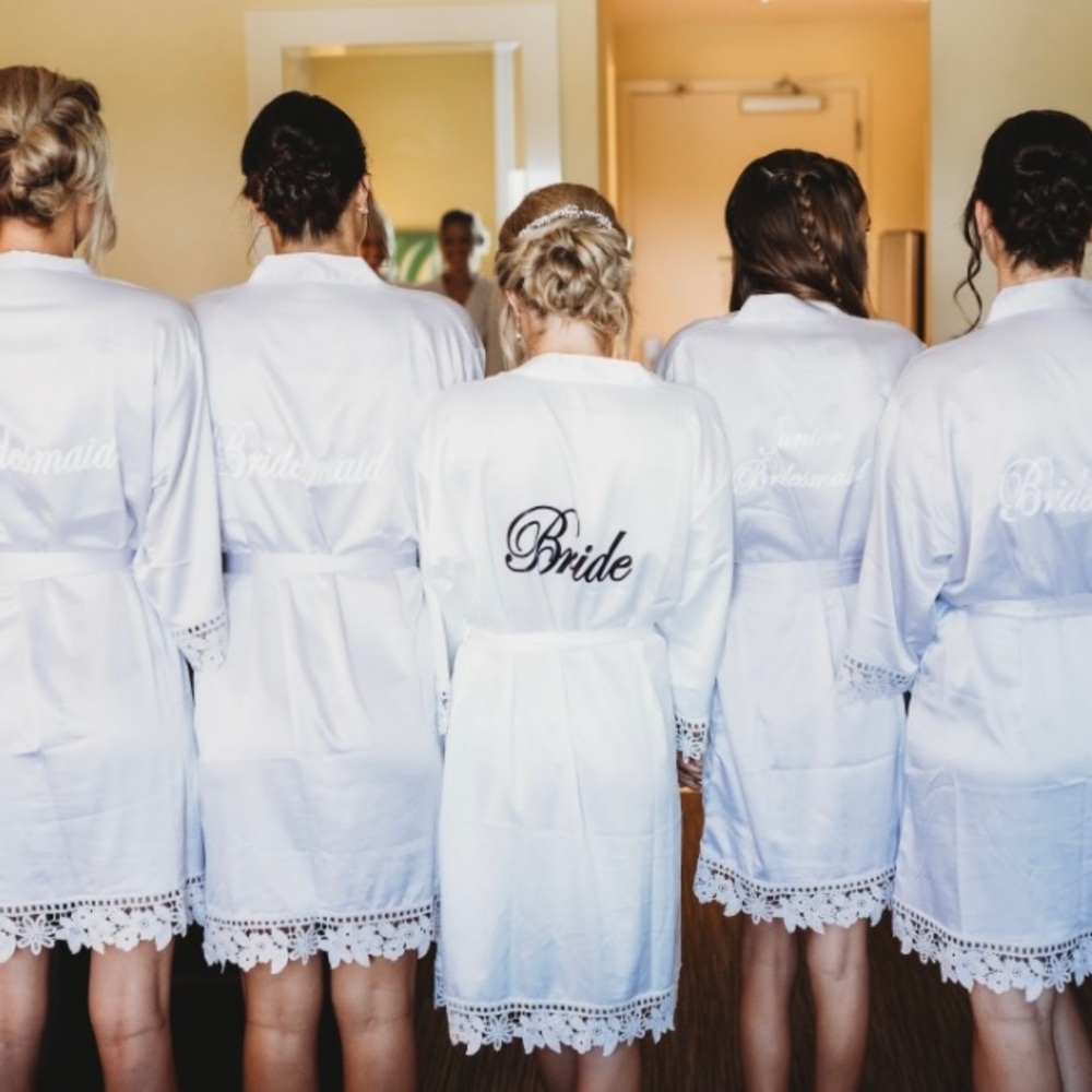 White Bride-To-Be Robe